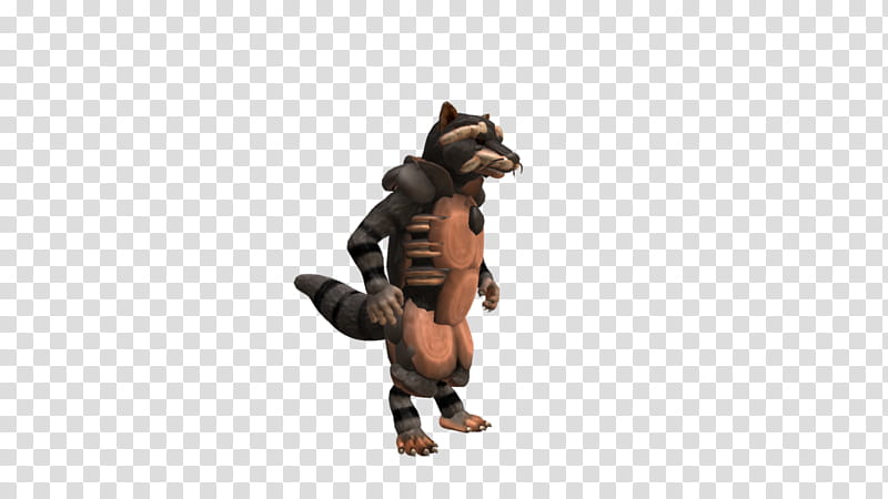 SPORE creature: Rocket Raccoon (GOTG Marvel) transparent background PNG clipart