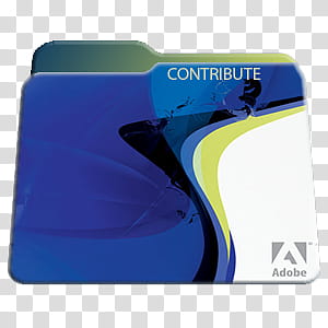 Program Files Folders Icon Pac, Adobe Contribute Folder, blue Adobe Contribute folder icon transparent background PNG clipart