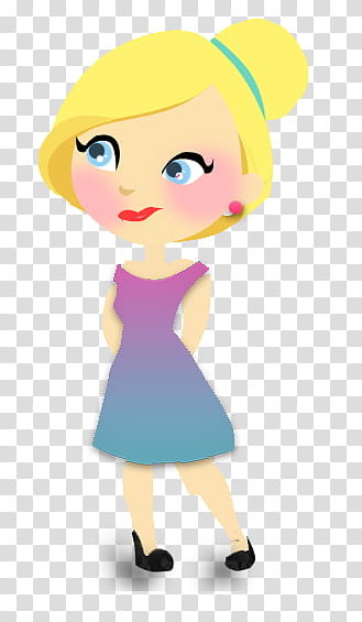Regalo Por mil Fans, girl in blue and purple dress animation transparent background PNG clipart