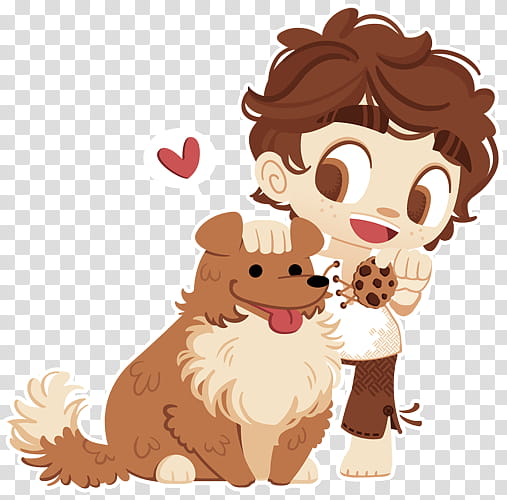 Puppy Eyes, boy and dog illustration transparent background PNG clipart