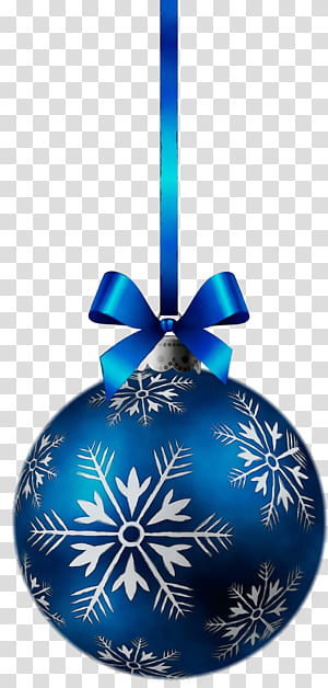 Christmas ornament, Watercolor, Paint, Wet Ink, Blue, Holiday Ornament, Cobalt Blue, Christmas Decoration transparent background PNG clipart thumbnail