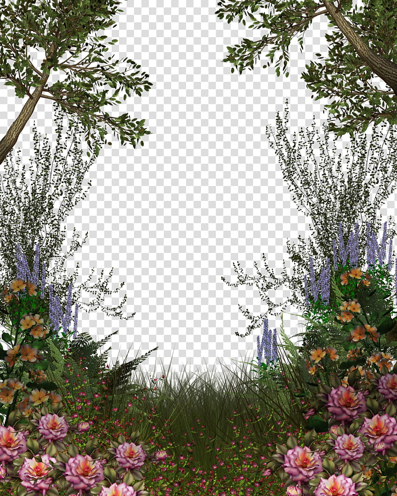bushes and roses transparent background PNG clipart