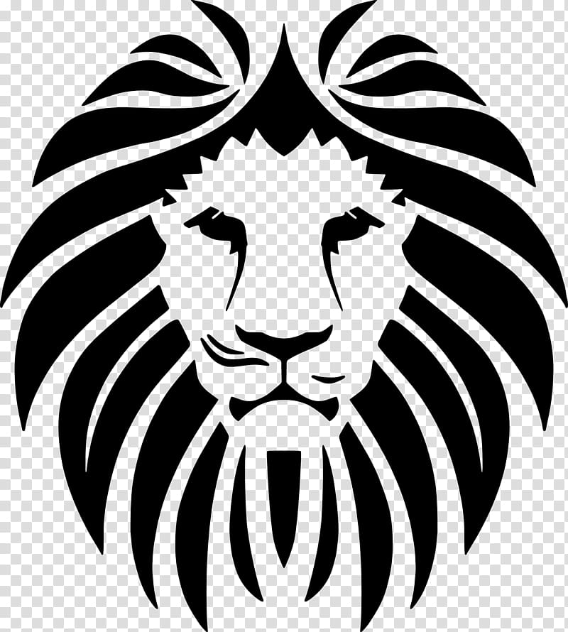 Lion Drawing, Silhouette, Document, Logo, Blackandwhite, Head, Wildlife, Tiger transparent background PNG clipart
