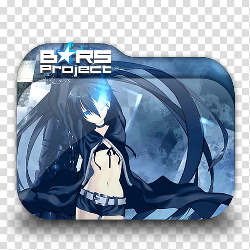 Black Rock Shooter Anime Folder Icon Bars Project Female - my black panther roblox avatar blackpanther amino amino