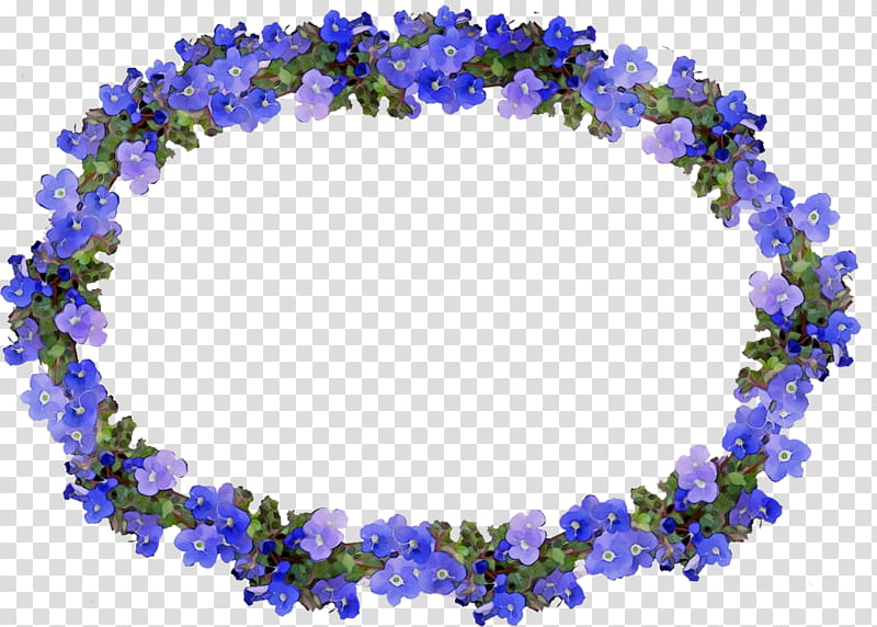 Blue Flower Borders And Frames, Flower Frame, Playing Card, Text, Cobalt Blue, Purple, Violet, Lei transparent background PNG clipart