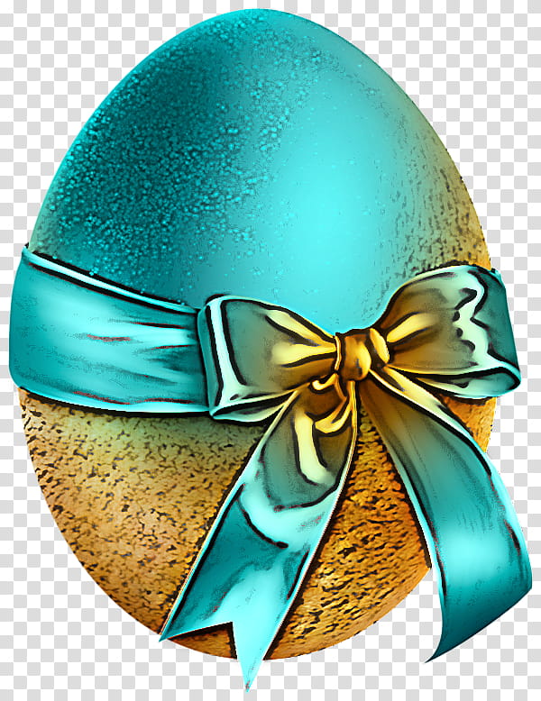 Easter egg, Turquoise, Teal, Christmas Ornament, Holiday Ornament transparent background PNG clipart