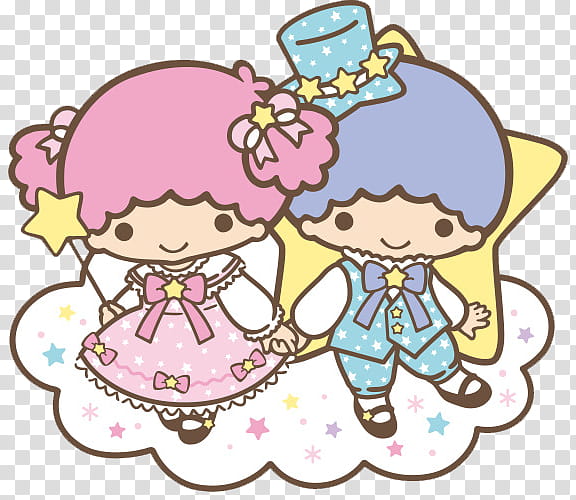 Little Twin Stars Render , two character illustration transparent background PNG clipart