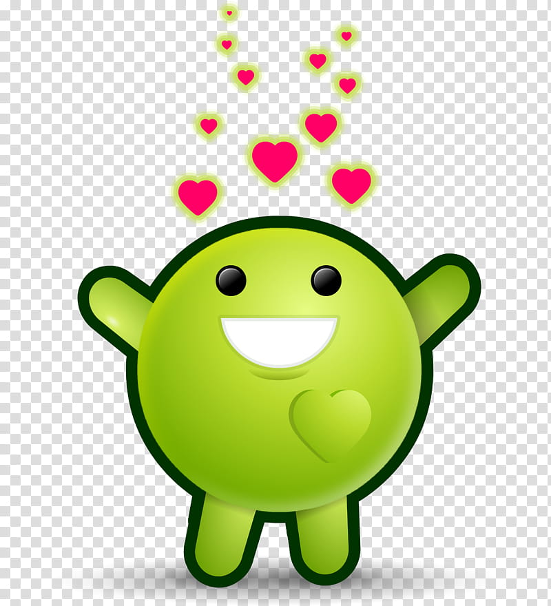 Emoticon Love, Pea, Smiley, Tomtom Rider, Email, Green, Cartoon, Facial Expression transparent background PNG clipart