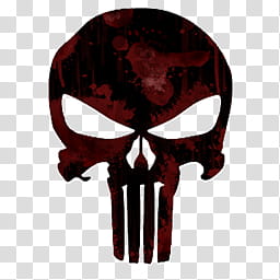 The Punisher logo iCons, Black & Bloody Logo_x, Marvel The Punisher logo transparent background PNG clipart
