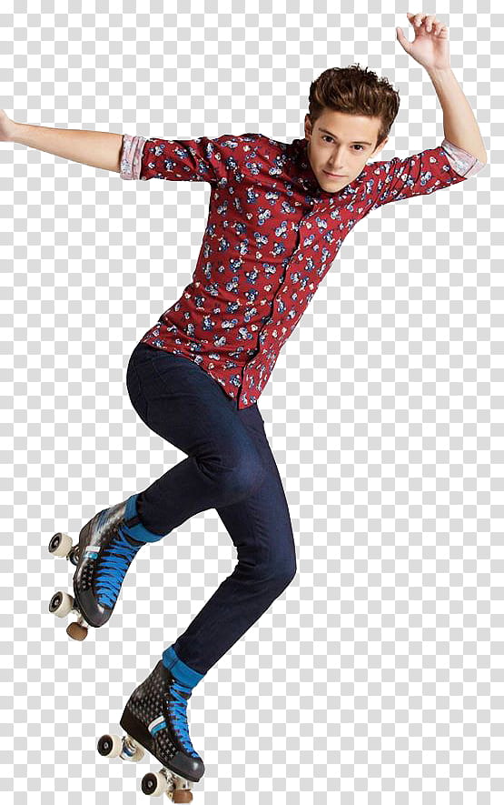 Soy Luna Ruggero Pasquarelli man wearing roller skate transparent