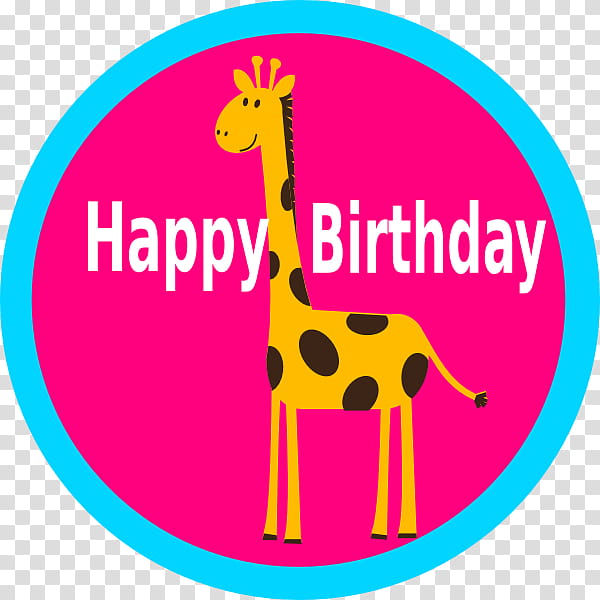 Birthday Cupcake, Giraffe, Logo, Birthday
, Toppers Pizza, Online And Offline, Giraffidae, Pink transparent background PNG clipart