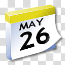 WinXP ICal, May  calendar illustraiton transparent background PNG clipart