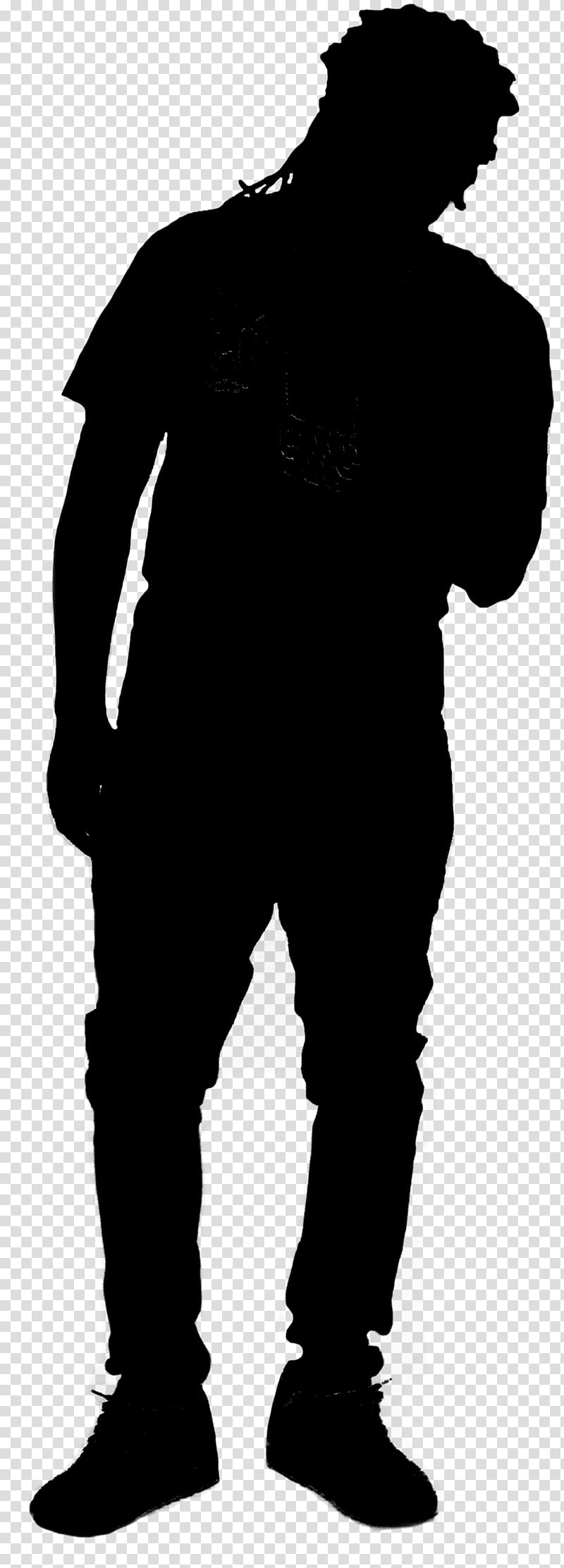 Male Standing, Character, Silhouette, Headgear, Black M, Human, Blackandwhite, Trousers transparent background PNG clipart