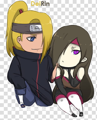 commission: Deidara x Rin, Naruto characters transparent background PNG clipart