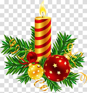 Christmas decoration, Candle, Oregon Pine, Christmas Ornament, Tree, Fir, Colorado Spruce, Conifer transparent background PNG clipart thumbnail