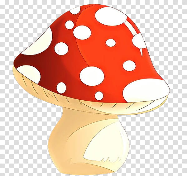 Mushroom, Polka Dot, Hat, Personal Protective Equipment, Orange Sa, Agaric, Fungus transparent background PNG clipart