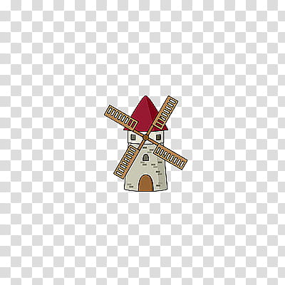 , red and gray windmill illustration transparent background PNG clipart