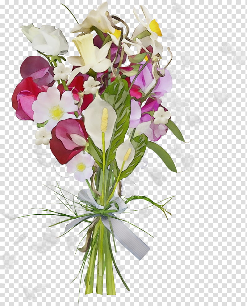 flower cut flowers plant bouquet floristry, Watercolor, Paint, Wet Ink, Sweet Pea, Cooktown Orchid, Anthurium transparent background PNG clipart