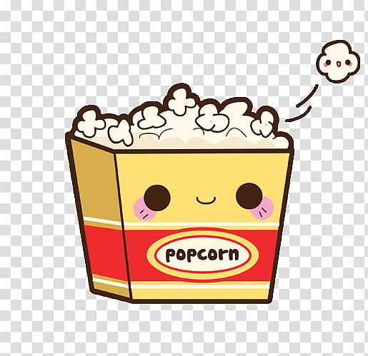 Cute, popcorn transparent background PNG clipart