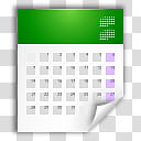Oxygen Refit, x-office-calendar, green and white calendar illustration transparent background PNG clipart
