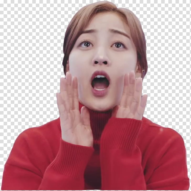 TWICE What Is Love MV, woman shouting transparent background PNG clipart