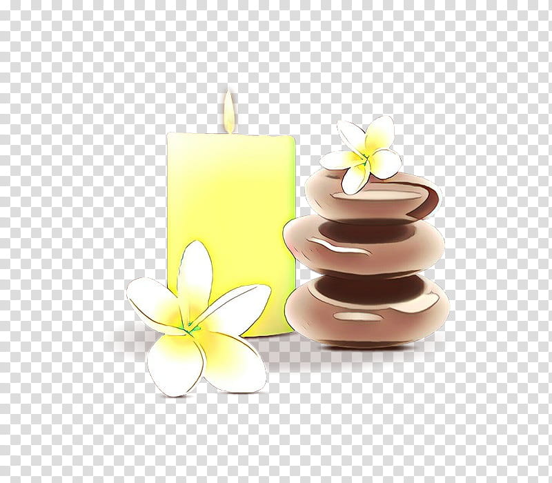 frangipani candle yellow lighting petit four, Cartoon, Vanilla, Cake, Petal, Baked Goods, Torte transparent background PNG clipart