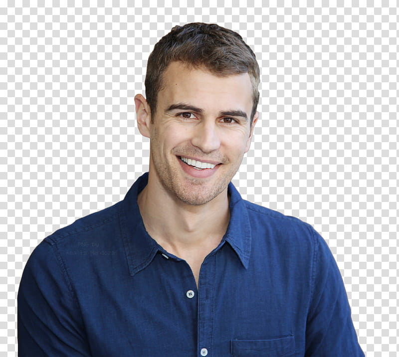THEO JAMES, man wearing collared top while smiling transparent background PNG clipart