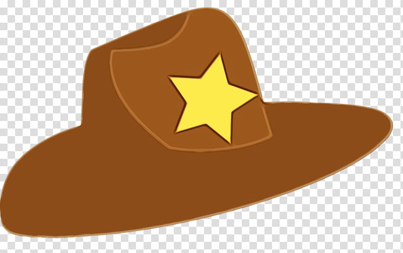 Cowboy hat, Watercolor, Paint, Wet Ink, Clothing, Brown, Headgear, Costume Hat transparent background PNG clipart