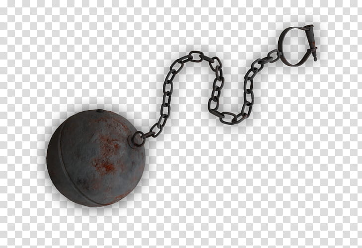 RPG Map Elements , gray ball with chain transparent background PNG clipart