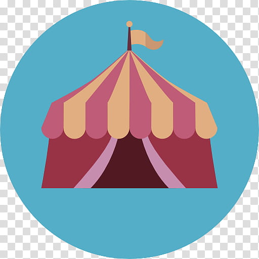 tent circle logo performance, Circus, Volcano transparent background PNG clipart