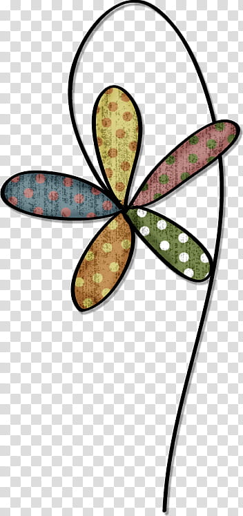 multicolored flower art transparent background PNG clipart