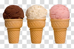 s, chocolate, vanilla, and strawberry ice cream flavors transparent background PNG clipart