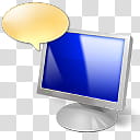 Windows Live For XP, gray flat screen monitor transparent background PNG clipart