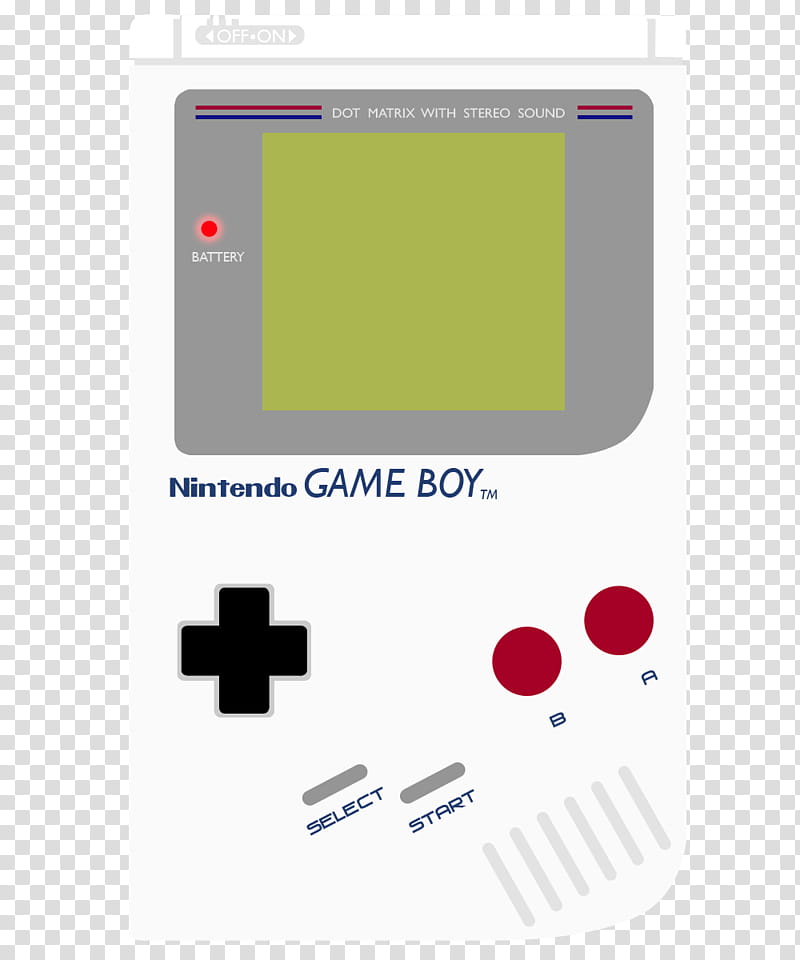 GAME BOY, white and gray Nintendo Game Boy console transparent background PNG clipart