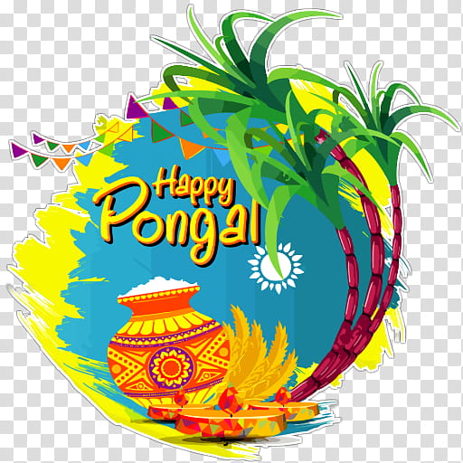India Cuisine, Thai Pongal, South India, Makar Sankranti, Festival, Tamil Cuisine, Rangoli, Plant transparent background PNG clipart