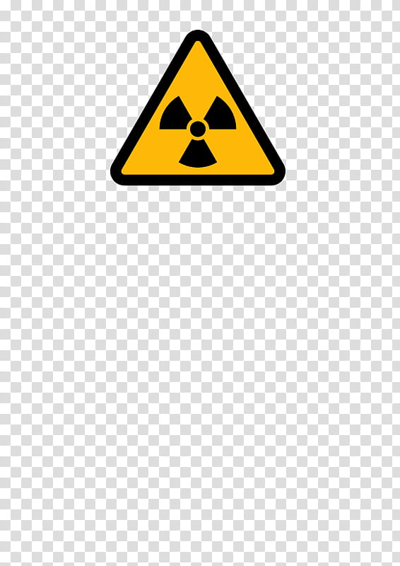 Radiation Symbol, Radioactive Decay, Ionizing Radiation, Hazard Symbol, Sign, Nuclear Power, Radioactive Contamination, Yellow transparent background PNG clipart
