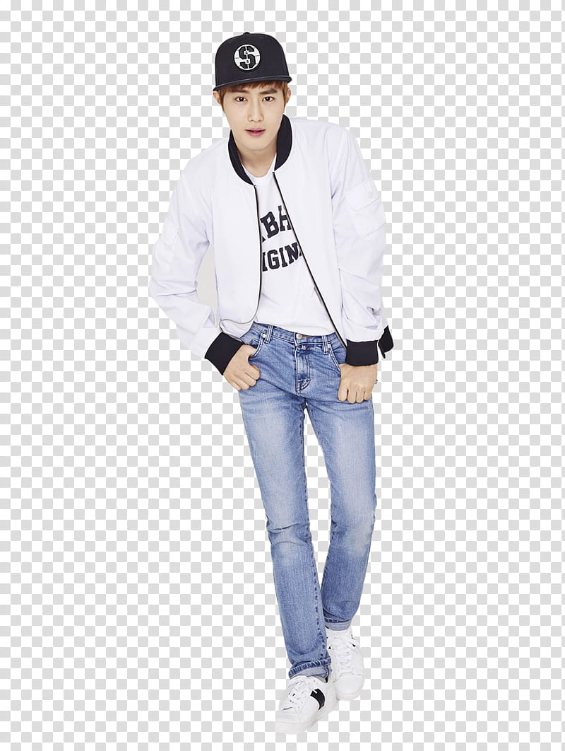 EXO, man posing for transparent background PNG clipart