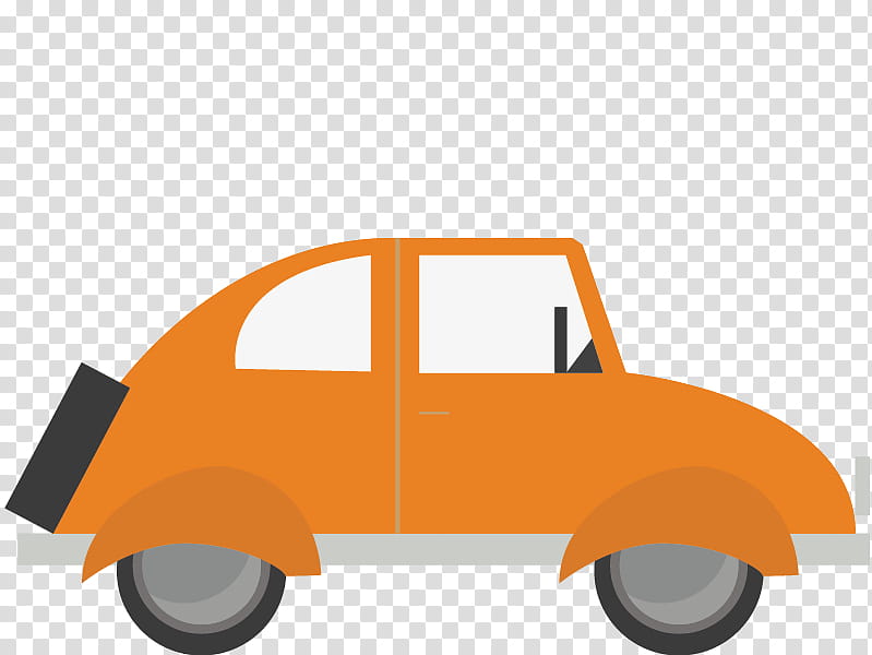 City Car, Angle, Cartoon, Vehicle, Orange, Compact Car, Model Car transparent background PNG clipart