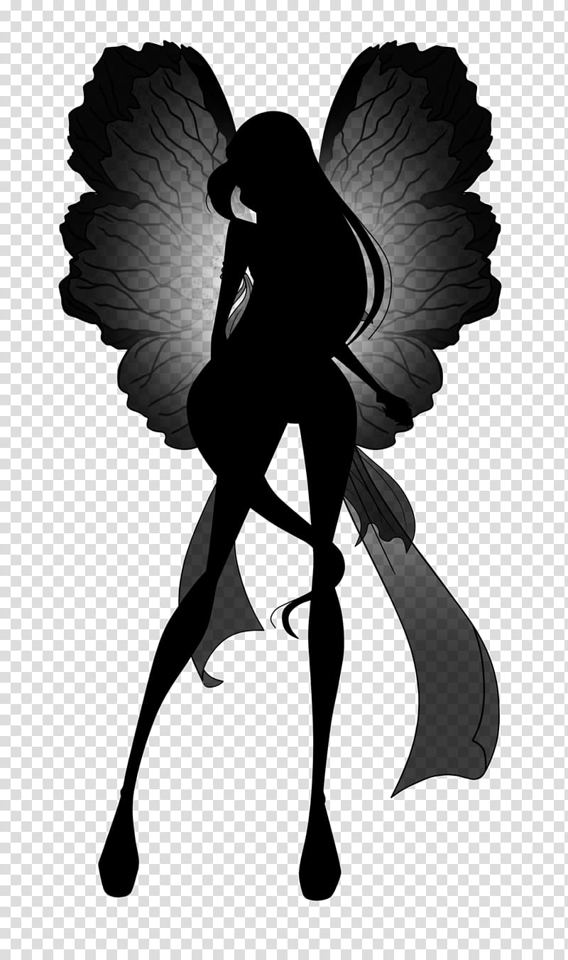 Angel, Fairy, Istx Euesg Clase50 Eo, Silhouette, Wing, Blackandwhite, Plant transparent background PNG clipart