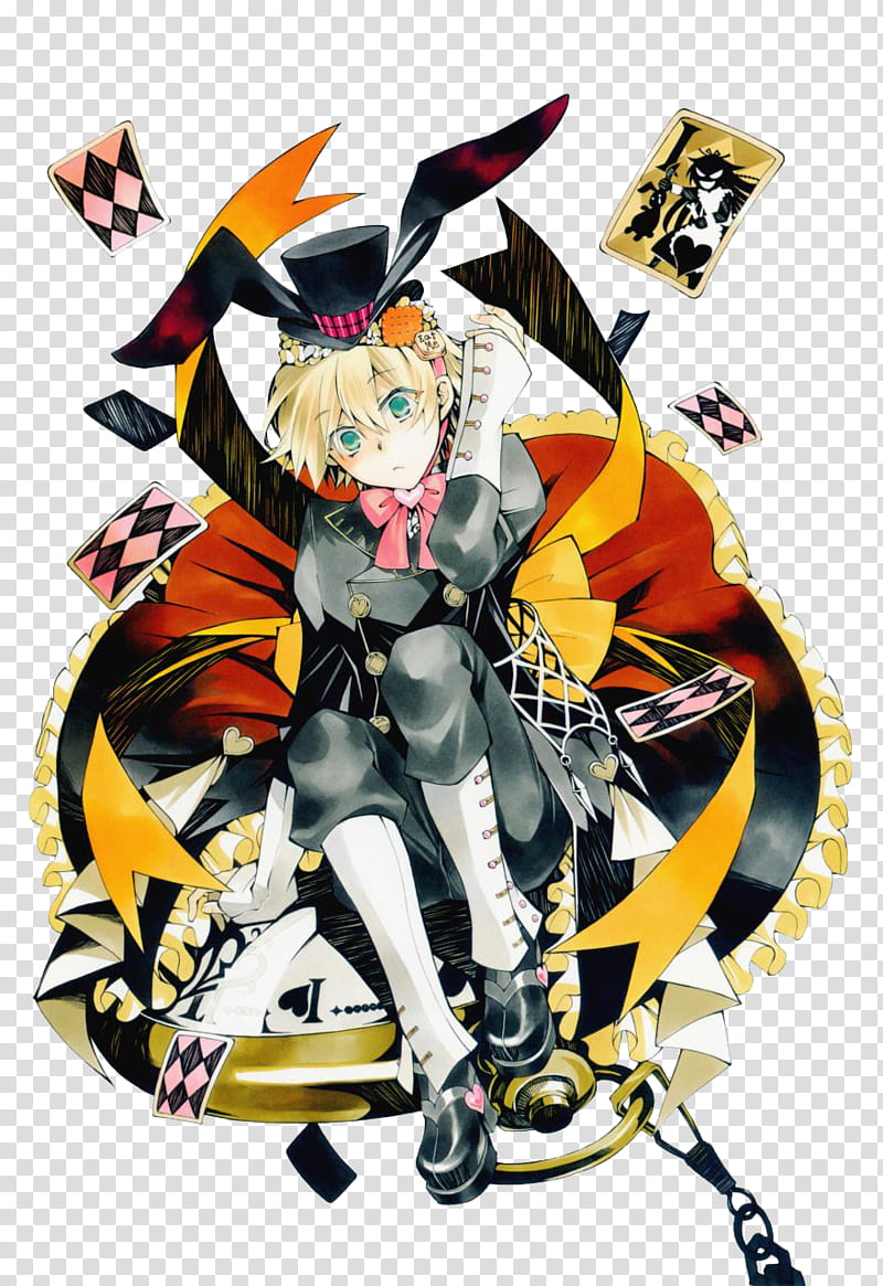 pandora hearts , yellow-haired male anime character transparent background PNG clipart