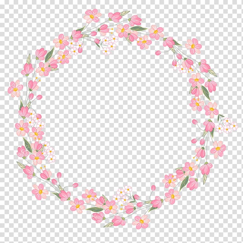 Pink Flower, Wreath, Garden Roses, Body Jewelry, Petal, Line, Heart, Circle transparent background PNG clipart