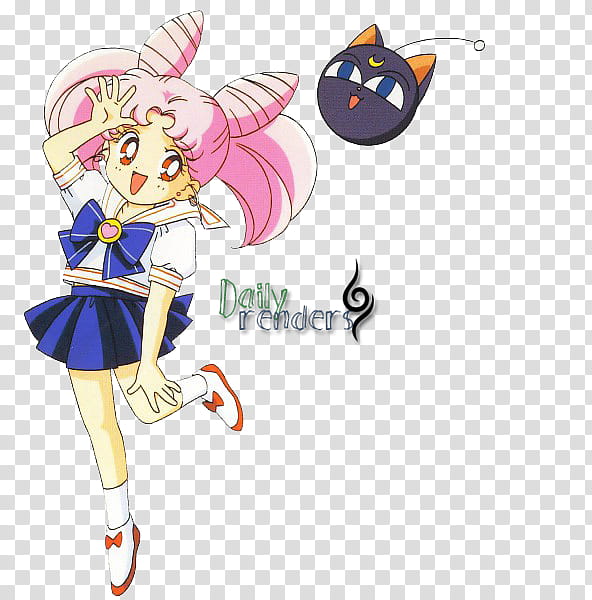 pink haired Sailor Moon anime character transparent background PNG clipart