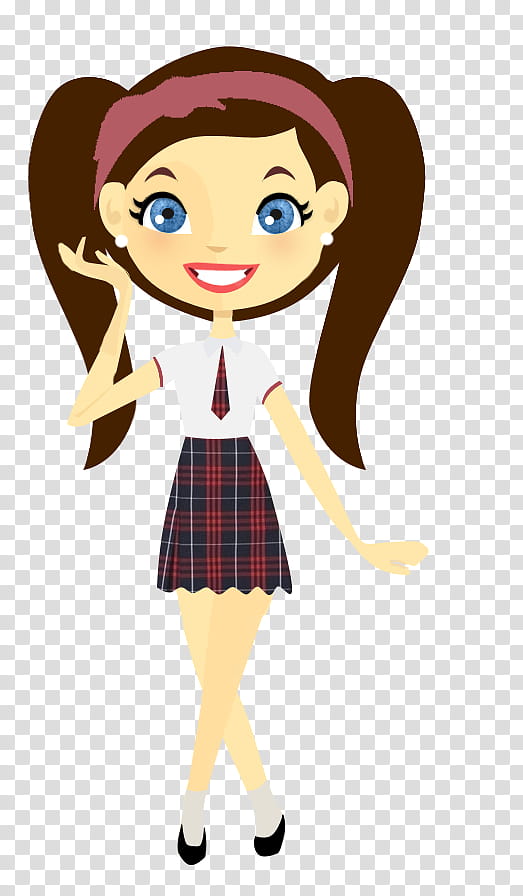 Conjunto Escolar, girl anime character transparent background PNG clipart