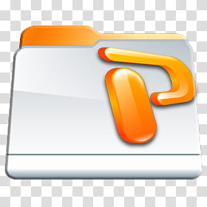Program Files Folders Icon Pac, Microsoft Powerpoint Folder, orange and gray folder icon transparent background PNG clipart