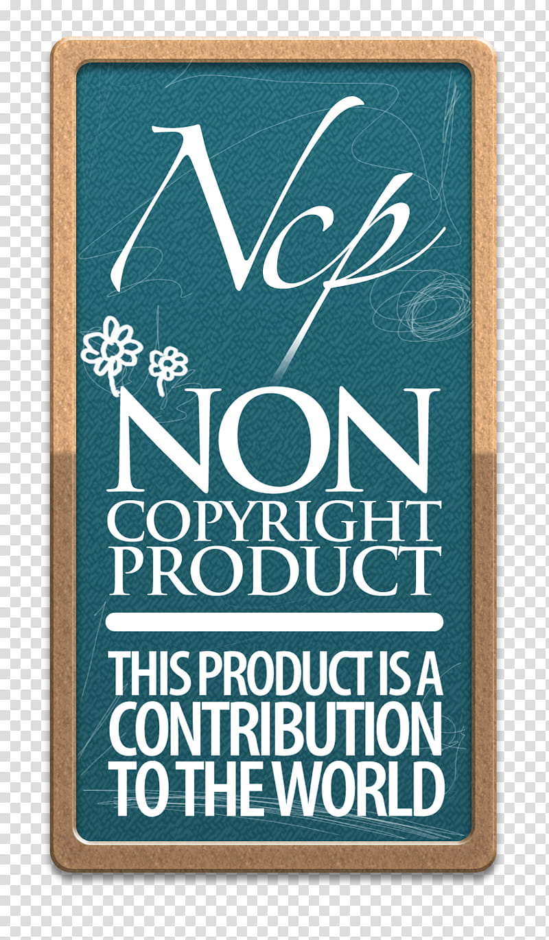 NON COPYRIGHT PRODUCT, rectangular blue and white Ncp board transparent background PNG clipart