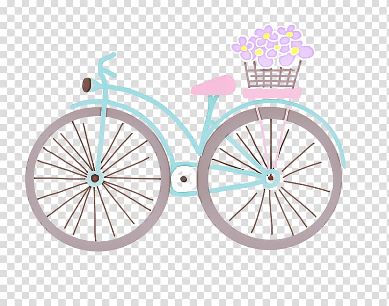 bicycle wheel bicycle part bicycle tire spoke wheel, Rim, Vehicle, Pink transparent background PNG clipart