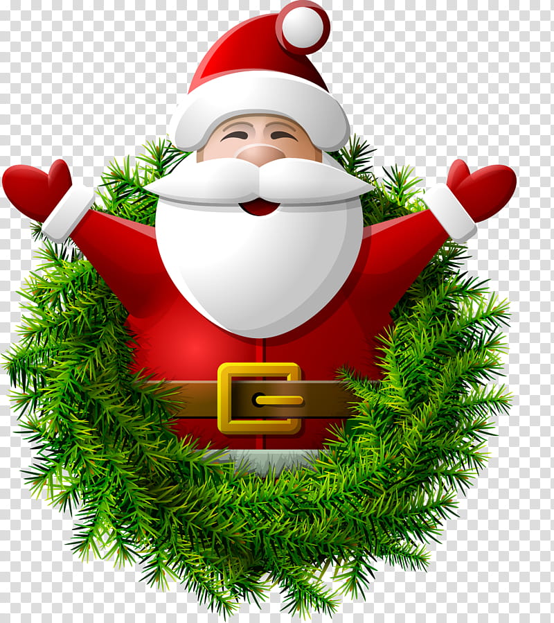 Christmas And New Year, Santa Claus, Christmas Day, Wall Decal, Christmas Tree, Christmas Decoration, Wreath, Holiday transparent background PNG clipart