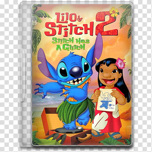 Movie Icon Mega , Lilo & Stitch , Stitch Has a Glitch, Lilo & Stitch  DVD case transparent background PNG clipart