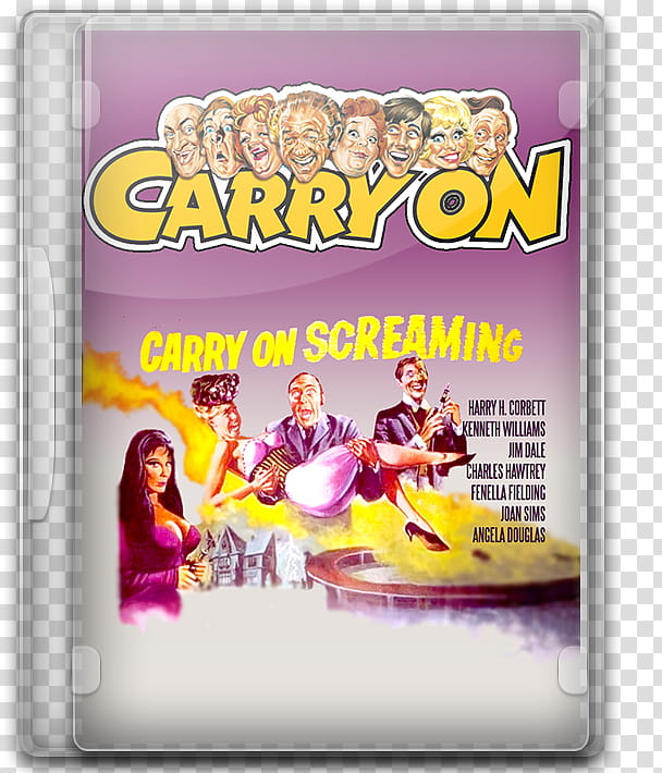 Carry on Screaming  DVD Case Icon transparent background PNG clipart