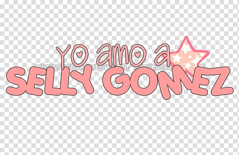 Texto Yo amo a Selly Gomez transparent background PNG clipart